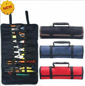 22 Pockets Tool Storage Bag Fold Spanner Case Wrench Roll up Multifunctional NEW - Picture 1 of 14