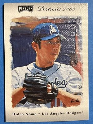 2003 Playoff Portraits HIDEO NOMO Materials Game Used Jsy 37/50 - Image 1 of 4