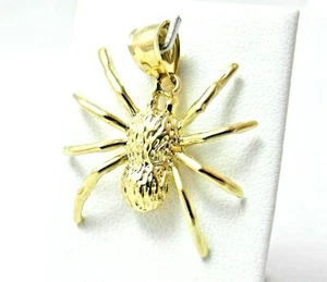 Dije colgante tarántula araña 3D oro amarillo liso de 14 K - Imagen 1 de 5