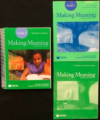 2nd -Making Meaning Teacher's Manual, Assessment Resource, Student Response Book - Image 1 of 4