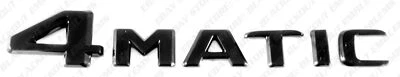 New Gloss Black Trunk Lid Emblem Badge Logo Letters for Mercedes-Benz AMG 4Matic - Image 1 of 4