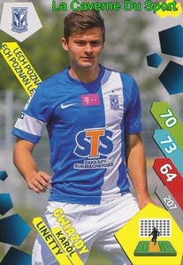 094 KAROL LINETTY POLAND LECH POZNAN CARD ADRENALYN EKSTRAKLASA 2015 PANINI