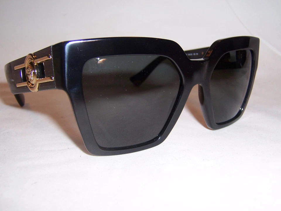 VERSACE VE4458 GB1 87 Black Dark Grey Women's 54 mm Sunglasses