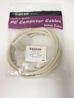 New Black Box EVNPS05-0010-FF SVGA Premium Video Cable Female to Female 10ft - Image 1 of 3