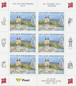 AUSTRIA - DÍA DEL SELLO HOJA PEQUEÑA 2015 NIBELUNGENSTADT TULLN 3218 ** - Imagen 1 de 1