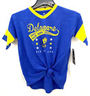 NEW Delaware Fightin' Blue Hens Colosseum Blue Twist Knot Shirt Youth M 7-8