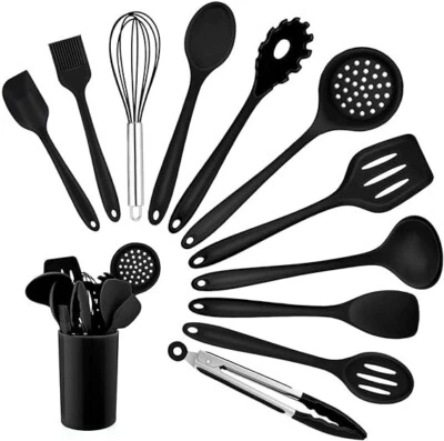 GRIGORA 12 Pcs Kitchen Utensils Set Silicone Cooking Nonstick Spatula Turner Spoon Tools