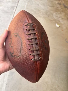 💥 scarce ORVIS Authentic American BISON Leather FOOTBALL Made in USA 💥 - Picture 1 of 7