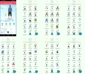 Pokémon Acc Go - Lvl40 - 119 Shiny - 23 Legendary - Picture 1 of 4