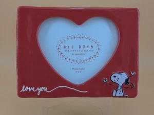 NEW Rae Dunn Peanuts Snoopy I LOVE YOU ❤️ VALENTINE'S Picture Photo Frame 5 x 6 - Picture 1 of 6