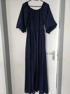 Damen Lang Maxi Abend, Kleid dunkel Blau 38 M Mega Schick OVP 190€ - Bild 1 von 6