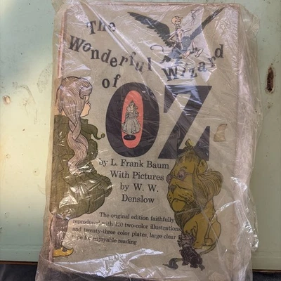 Wonderful Wizard Of Oz L Frank Baum W.W. Denslow ill. ChildrenHC Antique Vintage Foto 1 de 3