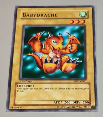 Yu Gi Oh Babydrache # MRD-G061 1.AUFLAGE Metal Raiders DE N.Mint-Mint Vintage - Bild 1 von 3