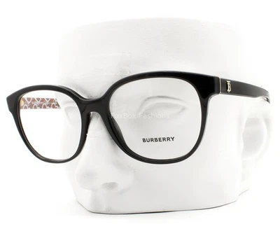 Burberry Scarlet Eyeglasses Glasses B 2332 3824 Polished Black 54mm with Case - Image 1 of 4