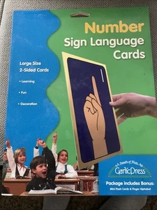 Number Sign Language Cards by Stan Collins (2003, Trade Paperback), Very Good - Picture 1 of 6