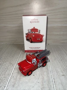 Hallmark Keepsake Disney Cars rot "Mater To The Rescue" 2015 Feuerwehrauto - Bild 1 von 7