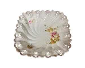 Antike Carl Tielsch handbemalte Porzellan Servierschale - Bild 1 von 5