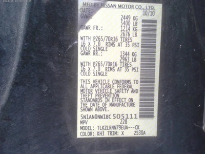 Cinturón de seguridad cubo delantero hebilla conductor se adapta a 11-21 FRONTIER 1904187 Foto 1 de 4