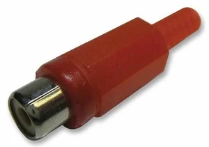 PRO SIGNAL - Soket Phono, In Line, Merah, 10 Pek - Picture 1 of 1