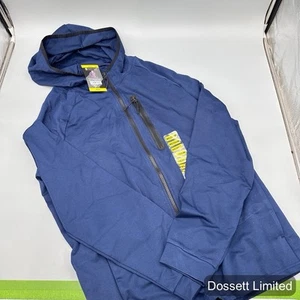 Member's Mark Men's Premium Long Sleeve Stretch Luxe Full Zip Hoodie Medium Blue - Picture 1 of 4