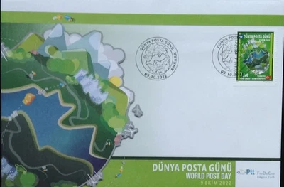 Turkey World Post Day First Day Cover 2022-ZZIAA - Image 1 of 3