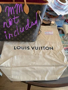LOUIS VUITTON Large DustBag fr Neverfull MM Speedy Alma Cotton Drawstring DUSTER - Bild 1 von 13