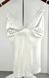 NWT Victoria Secret I DO Bridal Satin & Lace Trim Babydoll Cami Sexy Lingerie - Picture 1 of 7