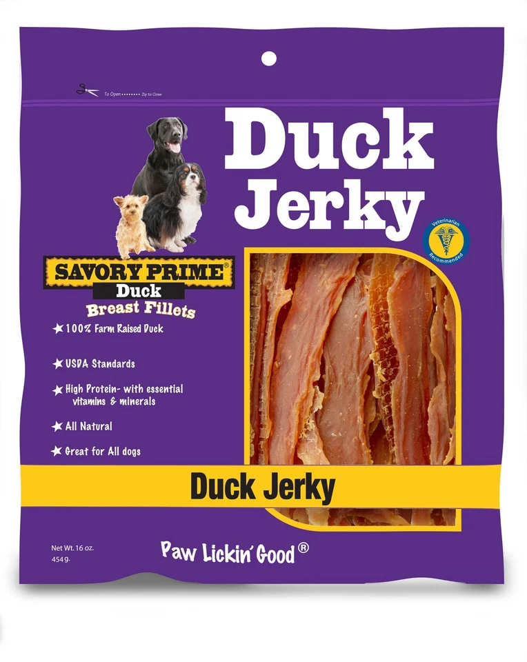 Savory Prime 401 Natural Duck Jerky Dog Treats, 16 Oz - Image 1 of 1