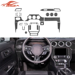 32x Carbon Fiber Full Set Interior Decor Cover Trim Kit For Ford Mustang 2015-19 - Imagen 1 de 11