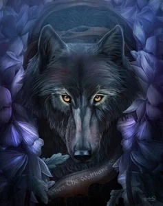 CLARE BERTRAM FANTASY ART - WOLFBANE 3D WOLF BILD DRUCK 300mm X 400mm - Bild 1 von 2
