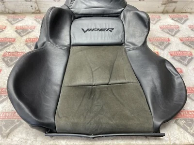 Cubierta de asiento superior delantera de cuero negra dañada Dodge Viper SRT-10 2003-2006 OEM Foto 1 de 4
