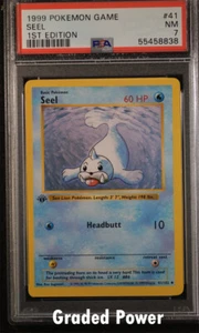 Base Set 1st Edition Seel PSA 7 (8838) 41/102 Pokemon  - Picture 1 of 1