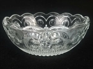 Antique US Glass Co. Manhattan Clear Round Bowl  4½"  Set of 2 - Picture 1 of 7