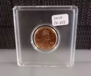 2010 PR RED 1 C Lincoln Shield Penny in rattler case - Picture 1 of 3