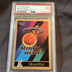 1990-91 SkyBox #333 TL CL Miami Heat PSA MT 9 Low Pop 1 - Picture 1 of 6