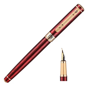 Pluma estilográfica Picasso 902 Gentleman Fude/Doblada Pluma, pluma caligrafía tinto vino - Imagen 1 de 7