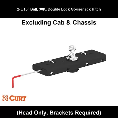 Enganche de cuello de cisne CURT para GMC Sierra 2500 HD 2001-2019, 30 K, bola de 2-5/16" Foto 1 de 4