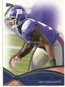 2012 TOPPS FOOTBALL - PROLIFIC PLAYMAKERS - JASON PIERRE-PAUL - PP-JPP - GIANTS - Picture 1 of 1