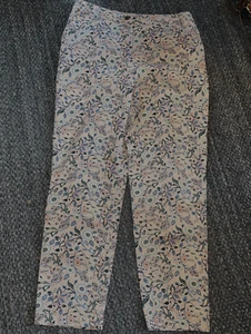 Boden Floral Chino Ankle, Pink Floral, Size 10L - Picture 1 of 9