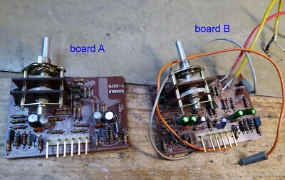 Midrange Tone Control Board F-2575 for Sansui AU11000 or AU9900, two pieces! - Image 1 of 4