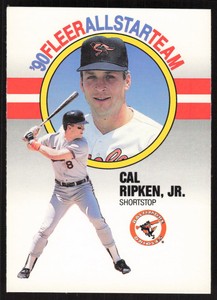 1990 Fleer All-Star Team  Cal Ripken, Jr. #8 Baltimore Orioles
