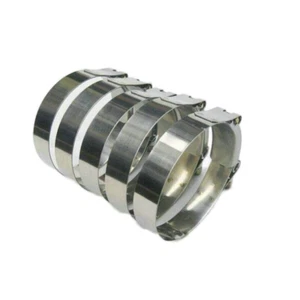 4" Stainless Steel T-Bolt Clamps Silicone Hose Coulper Turbo Intake 104mm-112mm - Imagen 1 de 17
