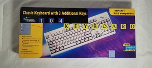 Vintage Mouse Systems Classic 104 klawiatura, IMB AT, PS/2 kompatybilna z NOS - Zdjęcie 1 z 5
