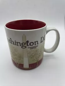 Taza de café Starbucks Washington DC serie coleccionista 16 oz 2010 marfil marrón - Imagen 1 de 6