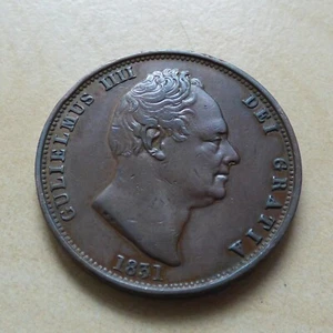 William IV Half-Penny Nice Grade (myrefn15026B) - Picture 1 of 4