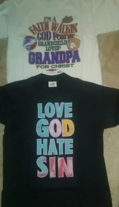 ADULT CHRISTIAN T-SHIRTS - Various Designs and Sizes - Pick Your Own - Picture 1 of 5