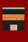 Qi Li Jeffrey Scott Racine Nonparametric Econometrics (Copertina Rigida)