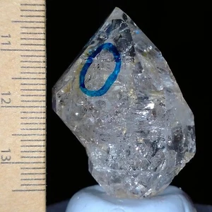 Enhydro Quartz w/ trapped bubble and moving black sand terminated crystal 96ct - Picture 1 of 8