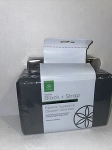 Gaiam Yoga Block + Yoga Strap Combo Set - Picture 1 of 5