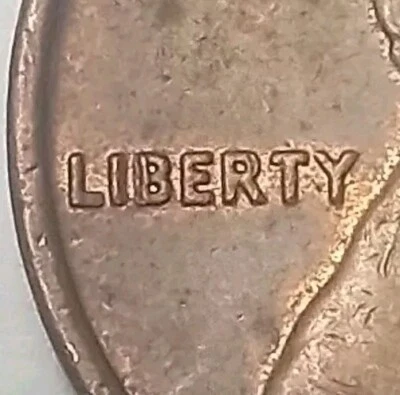 1974 P Strike Double 'Liberty' Lincoln Mem.Penny, moneda de error de acuñación, envío gratuito Foto 1 de 3